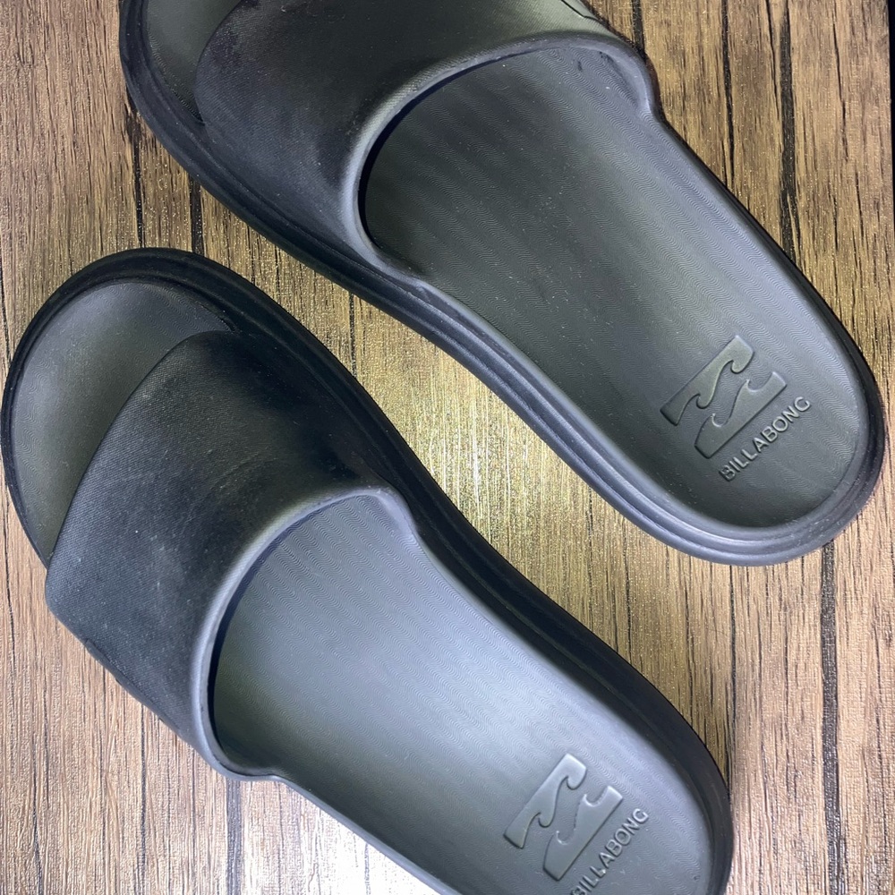 Billabong Black Slide Sandals for Casual Comfort
